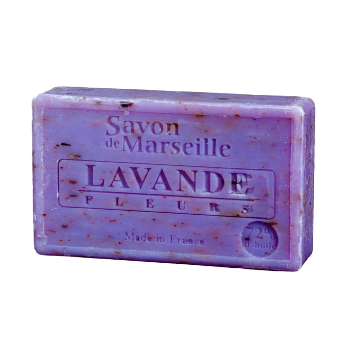LE CHATELARD / Marseillské mydlo s peelingom 100 g - levanduľa kvet