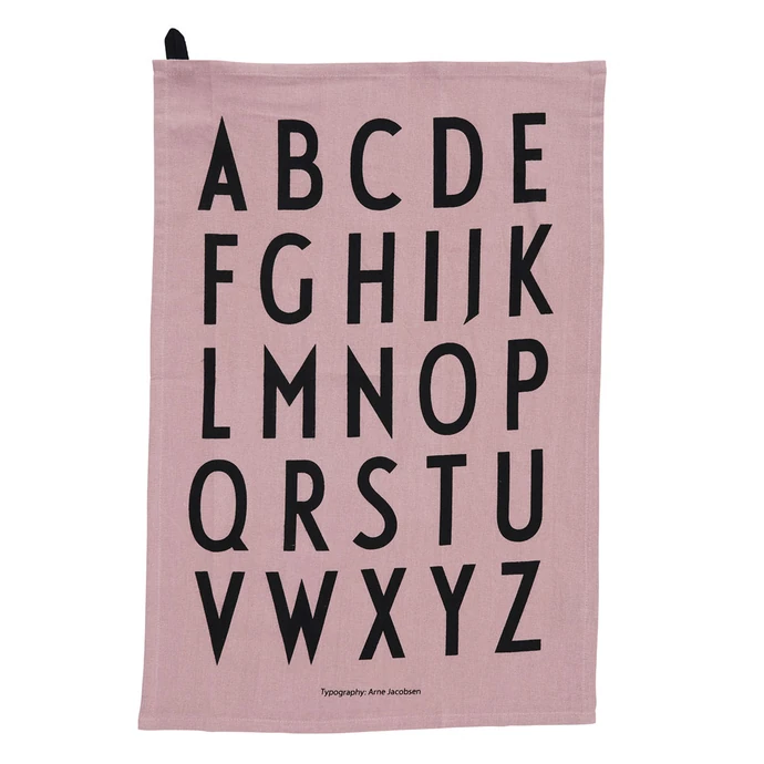 DESIGN LETTERS / Dizajnová bavlnená utierka Lavender – set 2 ks