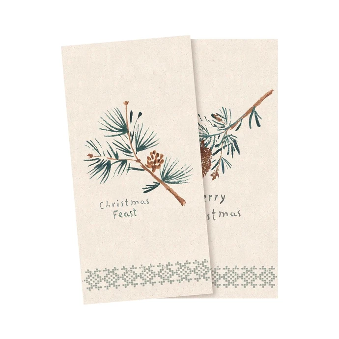 Maileg / Vianočné papierové obrúsky Pine Cones - 16 ks