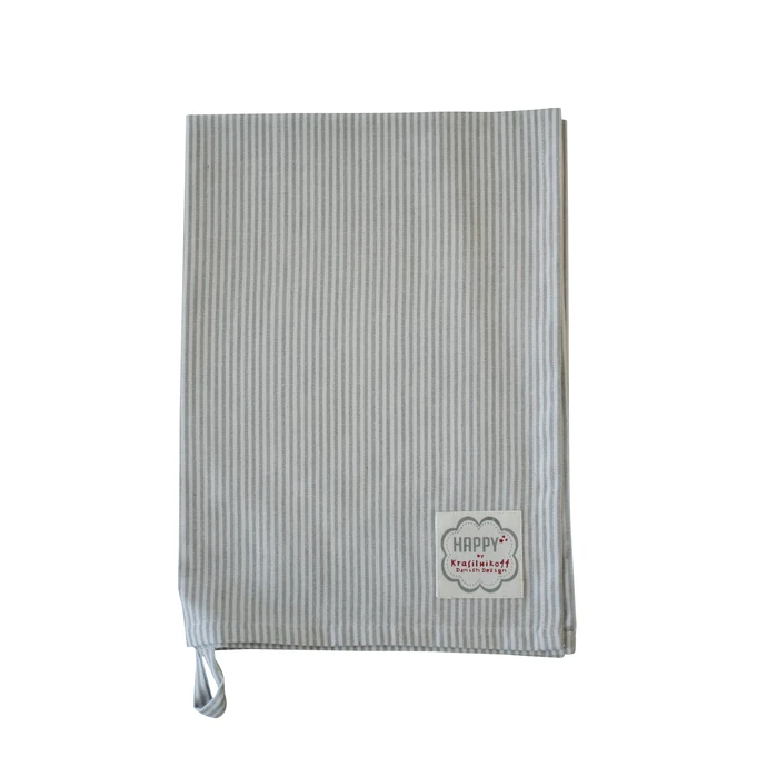 Krasilnikoff / Utierka Thin Stripes Grey 50 x 70 cm