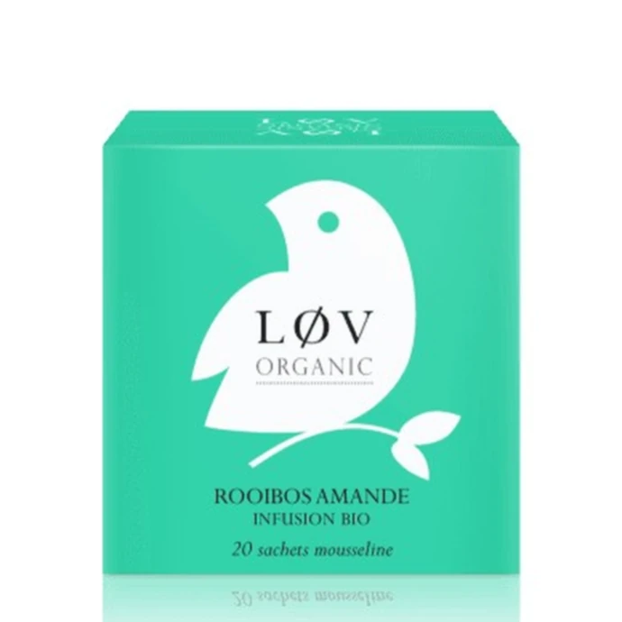 Løv Organic / Almond Rooibos čaj - 20 sáčků