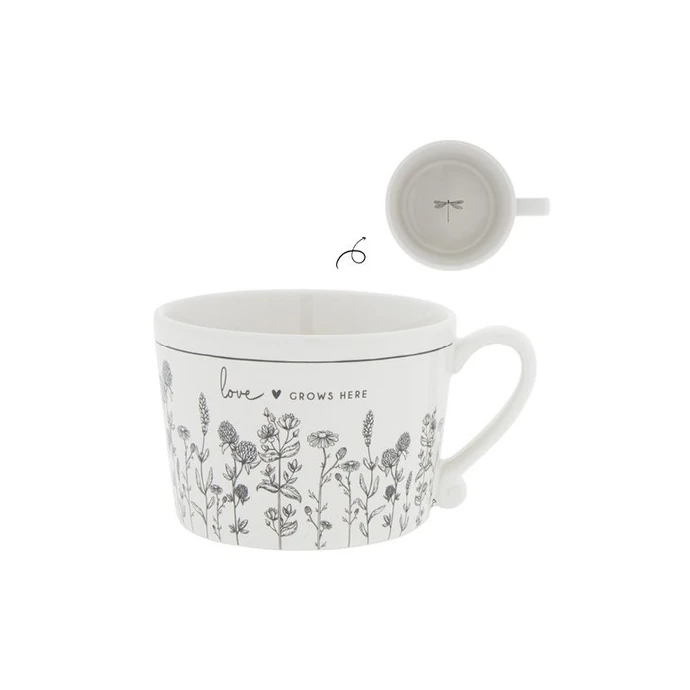 Bastion Collections / Porcelánový hrnek Love grows here 270 ml