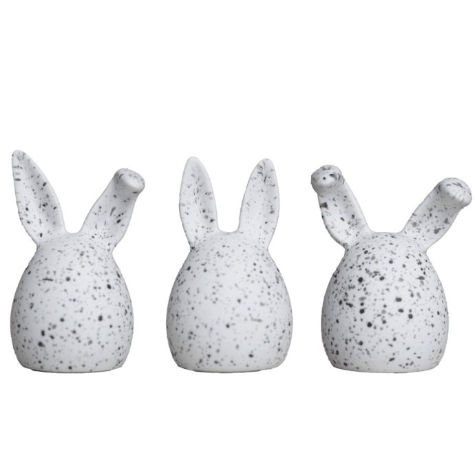 DBKD / Velikonoční dekorace Triplets White Dot - set 3 ks