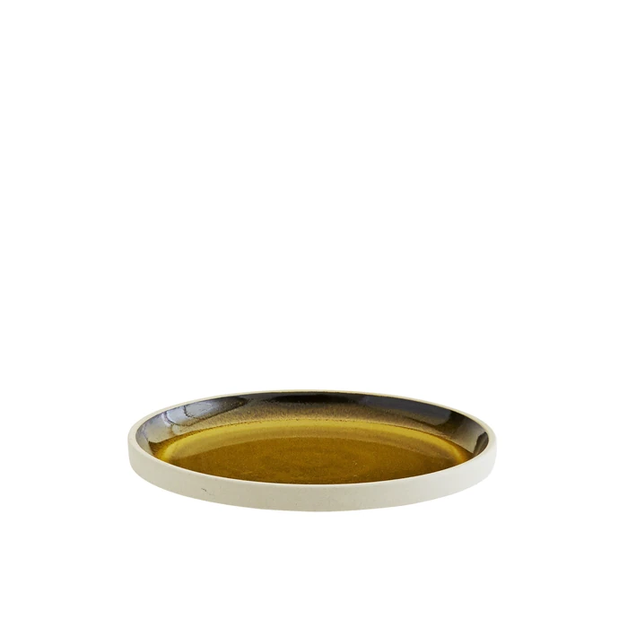 MADAM STOLTZ / Keramický talíř Pottery Yellow 25,5 cm