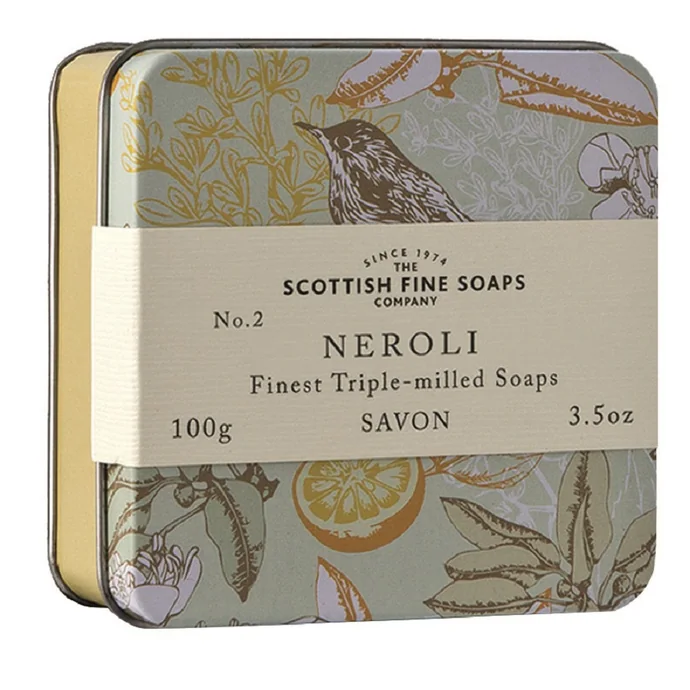 SCOTTISH FINE SOAPS / Mýdlo v plechové krabičce NEROLI