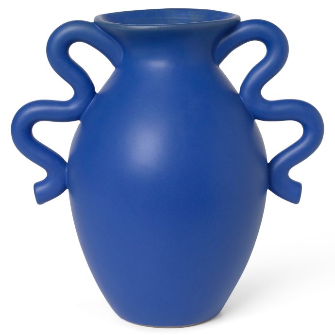 ferm LIVING / Keramická váza Verso Bright Blue