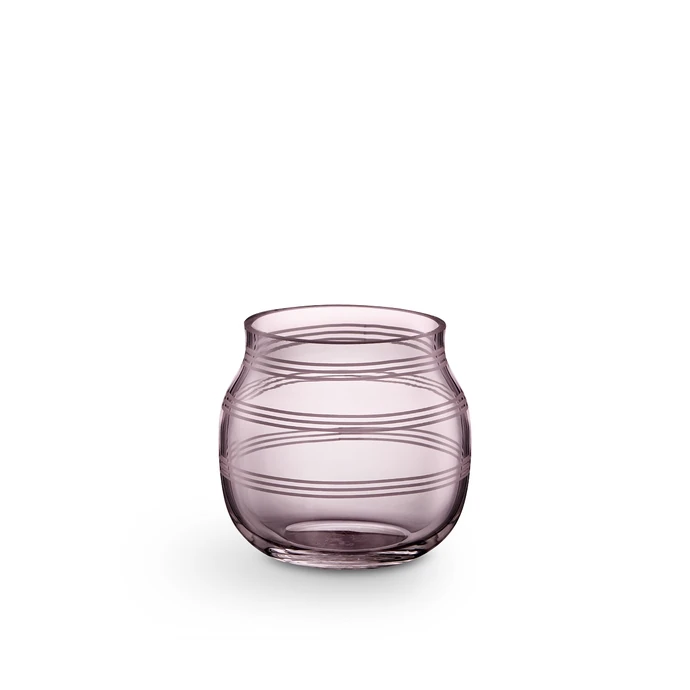 KÄHLER / Sklenený svietnik/váza Omaggio Plum 7,5 cm