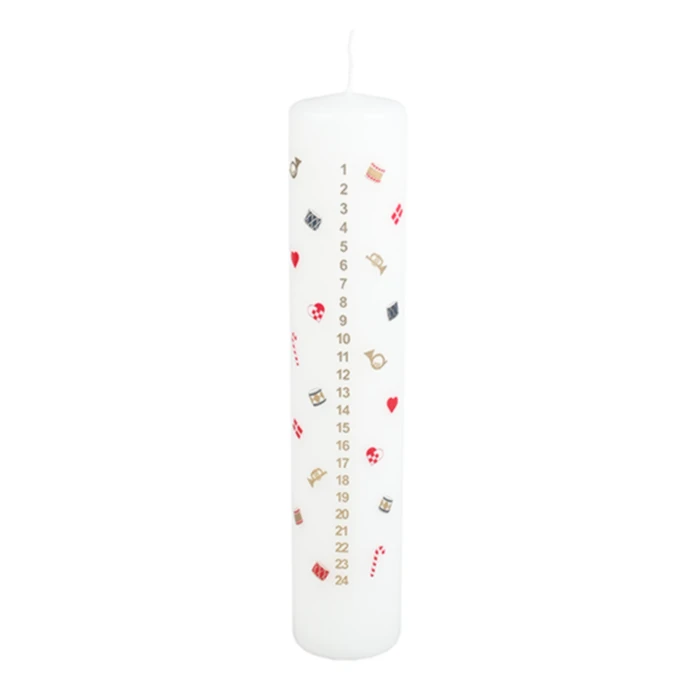 Det Gamle Apotek / Adventní svíčka s čísly Classic Christmas 25 cm