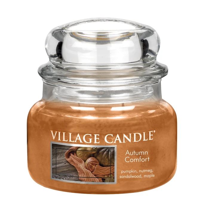 VILLAGE CANDLE / Svíčka ve skle Autumn Comfort - malá