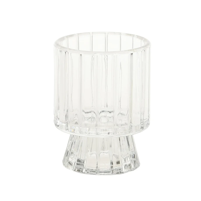 Chic Antique / Obojstranný svietnik Glass Clear 8 cm