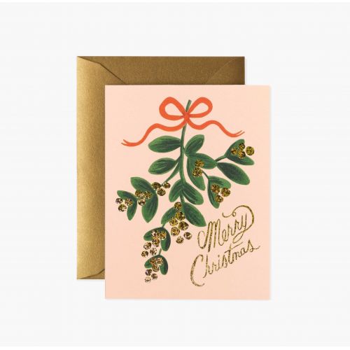 Rifle Paper Co. / Vánoční přání s obálkou Mistletoe Christmas
