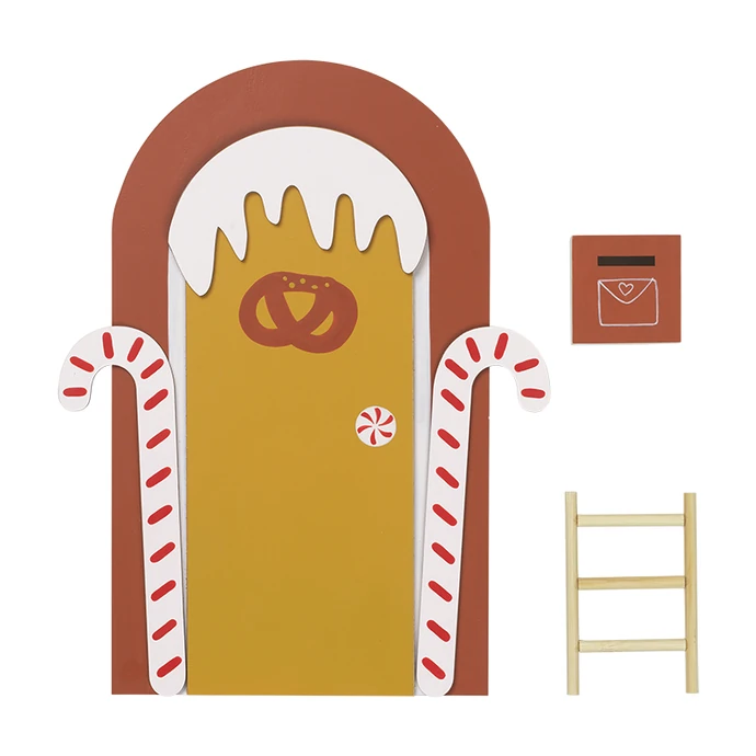 Fabelab / Dveře pro vánočního skřítka Gingerbread - set 3 ks