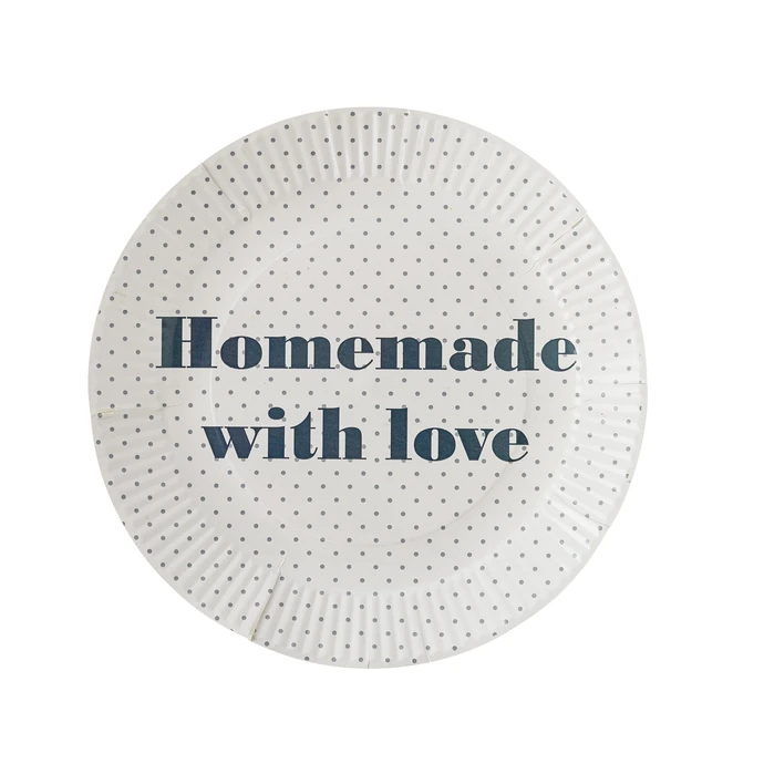 Bloomingville / Papírové talíře Homemade 35 cm- 8 ks
