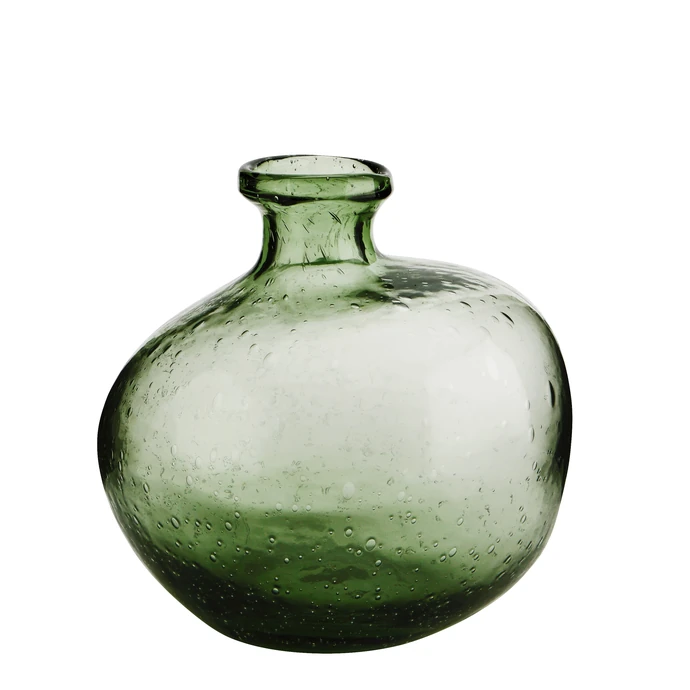 MADAM STOLTZ / Sklenená váza Organic Green Glass