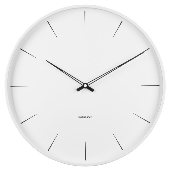 Karlsson / Nástěnné hodiny Lure White