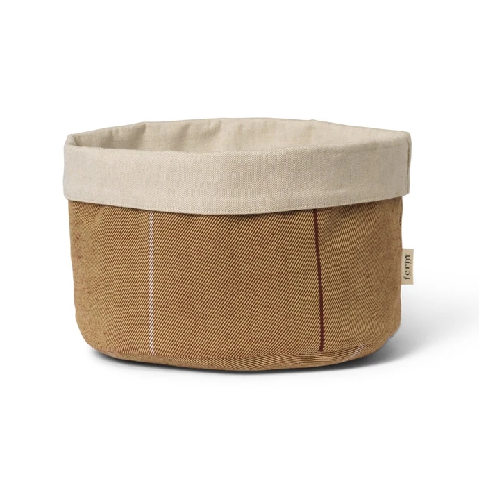 Ferm Living / Bavlněný košík Ito Round Natural/Straw