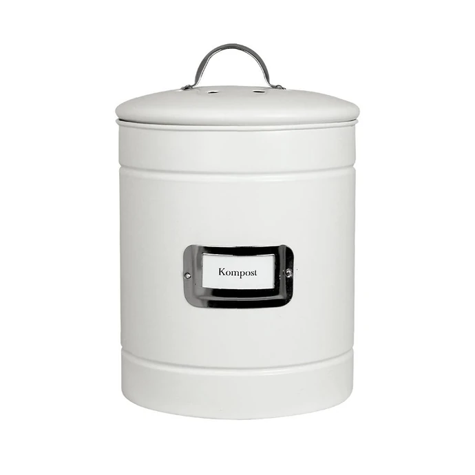 Strömshaga / Plechový kbelík na kompost Hilma White