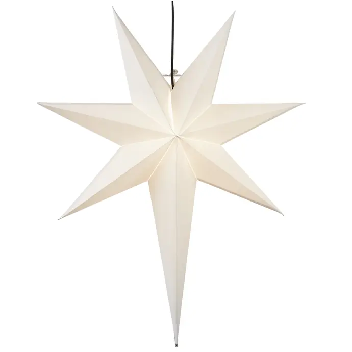 STAR TRADING / Závesná svietiaca hviezda Star Frozen 55 cm