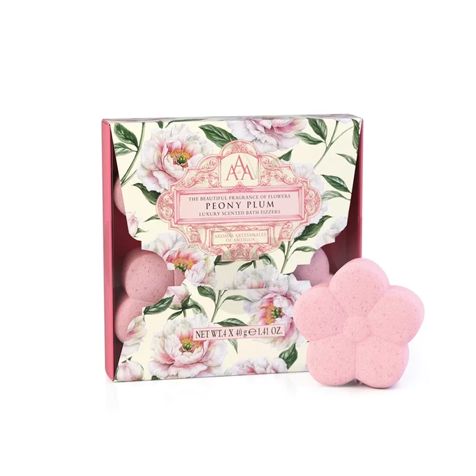 Somerset Toiletry / Šumivé květiny do koupele - Peony Plum 4x40g