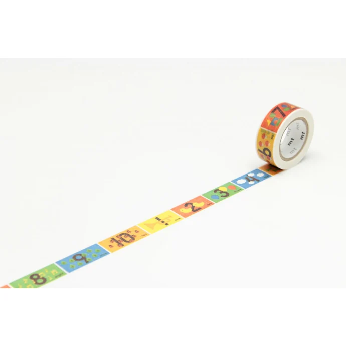 mt / Designová samolepiaca páska Number colour