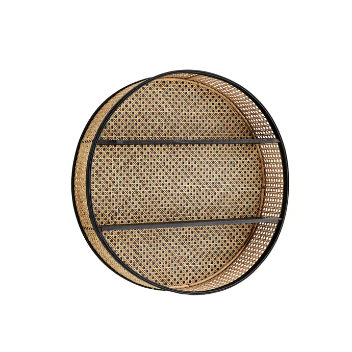 MADAM STOLTZ / Kulatá ratanová polička Round Rattan Shelf ⌀ 60 cm