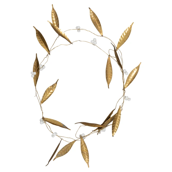 GREEN GATE / Dekorativní girlanda Leaves Gold 180 cm