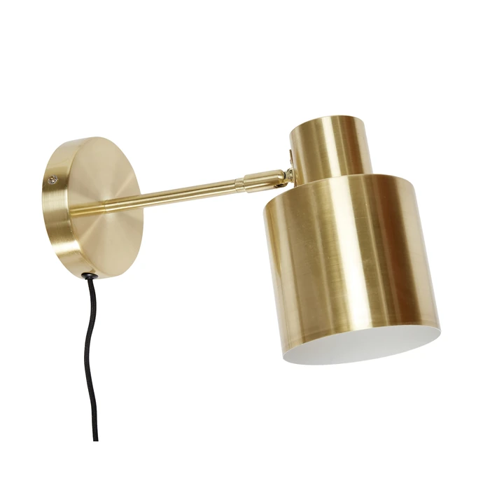 Hübsch / Nástenná kovová lampička Brass