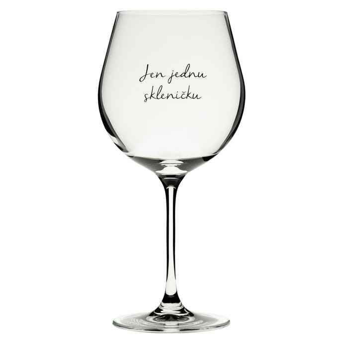 Bella Rose / Veľký pohár na víno Jen jednu skleničku - CZ