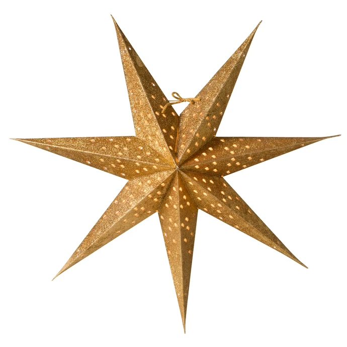 watt & VEKE / Závěsná svítící hvězda Donna Gold 60 cm