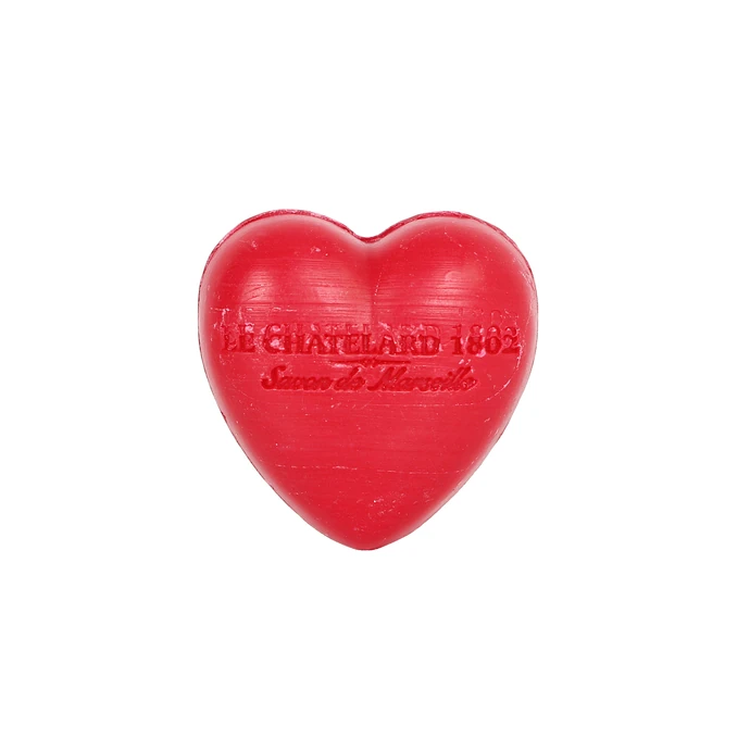 LE CHATELARD / Francúzske mydlo Heart - Červené ovocie 25gr