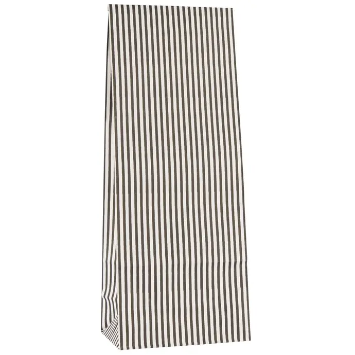 Ib Laursen / Papírový sáček Black Stripes - M