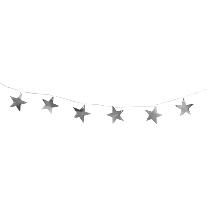 Tine K Home / Vánoční girlanda Silver Metal Stars