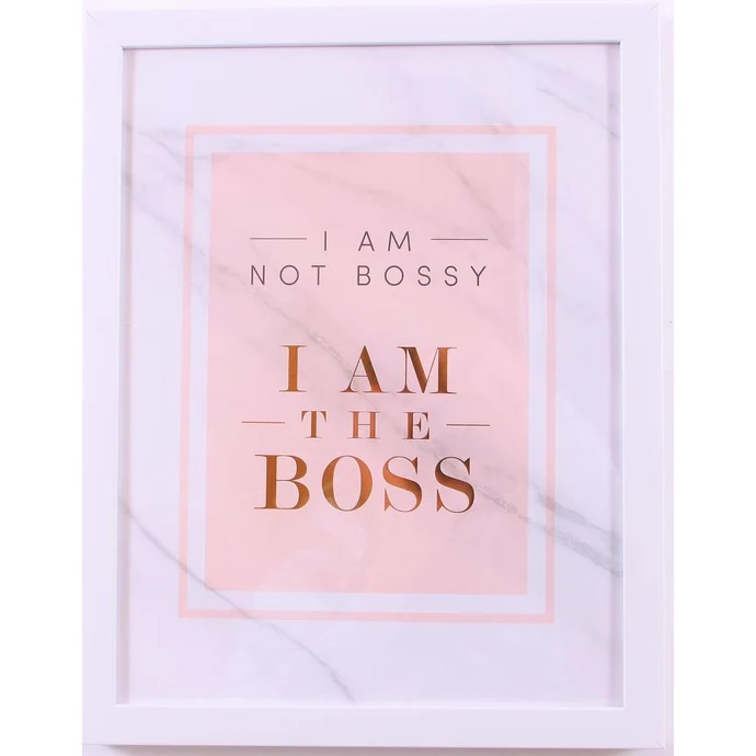 La finesse / Obraz v dřevěném rámu I am the Boss