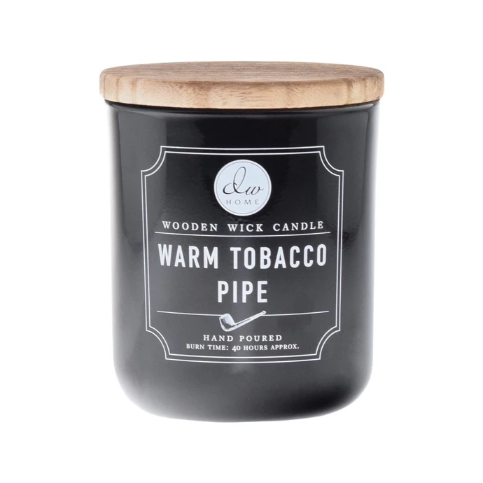 dw HOME / Vonná svíčka s dřevěným knotem Warm Tobacco Pipe 326 g