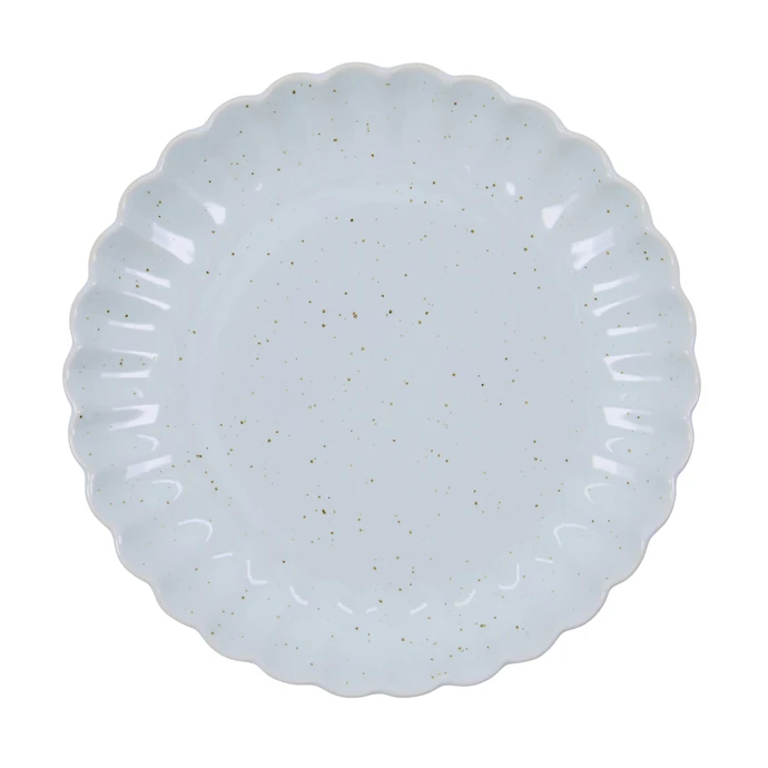 House Doctor / Dezertný tanier Scallop Light Blue
