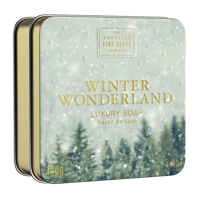 SCOTTISH FINE SOAPS / Mýdlo v plechové krabičce Winter Wonderland 100 g