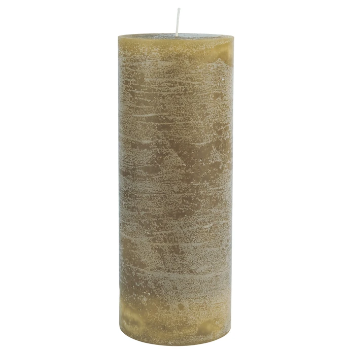 Ib Laursen / Okrúhla sviečka Rustic Mustard 18 cm