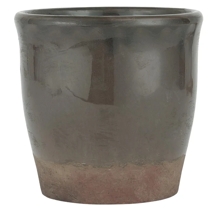 Ib Laursen / Obal na květináč Brown Crackled - malý