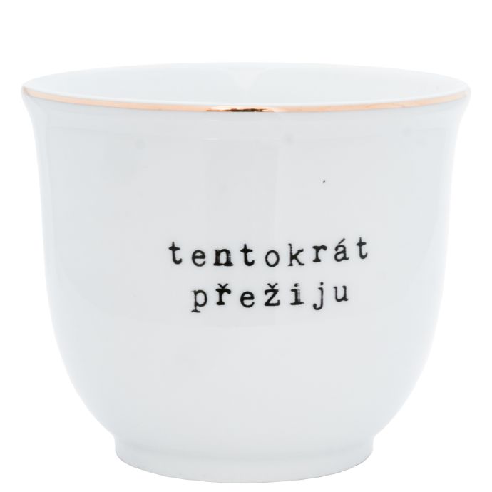 Bella Rose / Porcelánový obal na květináč Tentokrát přežiju 13 cm