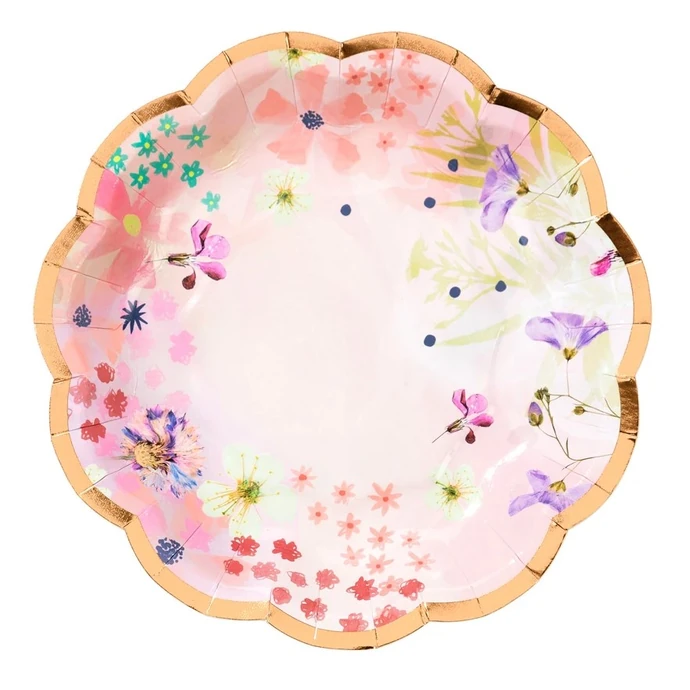 Talking Tables / Papírové talířky Blossom Small Plates 17 cm