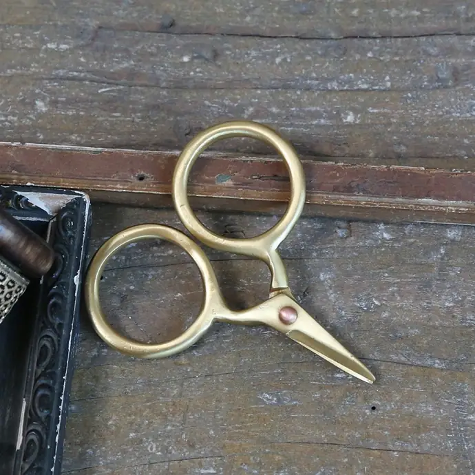 Chic Antique / Kovové nožničky Gold Scissors