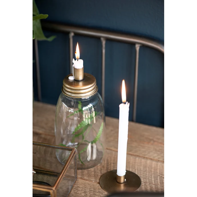 Ib Laursen / Dóza se svícnem Bottle Brass