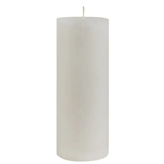IB LAURSEN / Kulatá svíčka Rustic White 18 cm