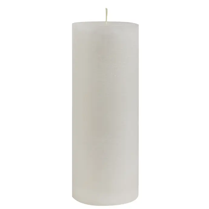 Ib Laursen / Kulatá svíčka Rustic White 18 cm