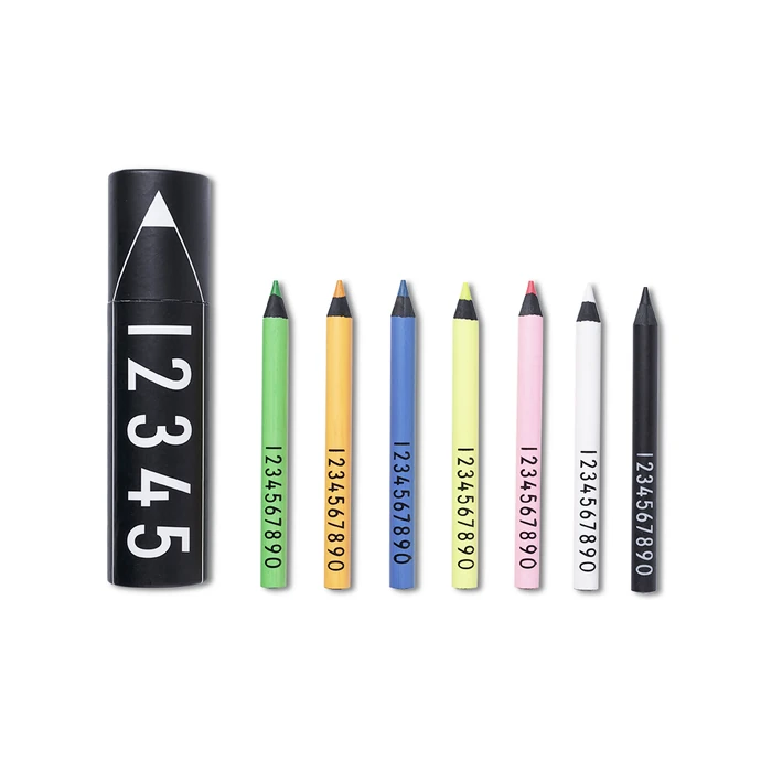 DESIGN LETTERS / Neónové pastelky Neon Crayons - 7 farieb