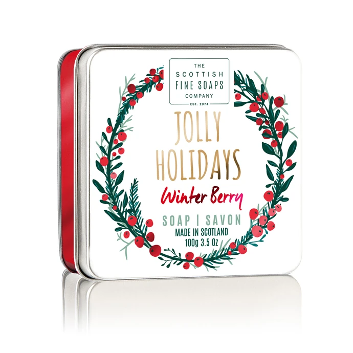 SCOTTISH FINE SOAPS / Vianočné mydlo v krabičke Jolly Holidays