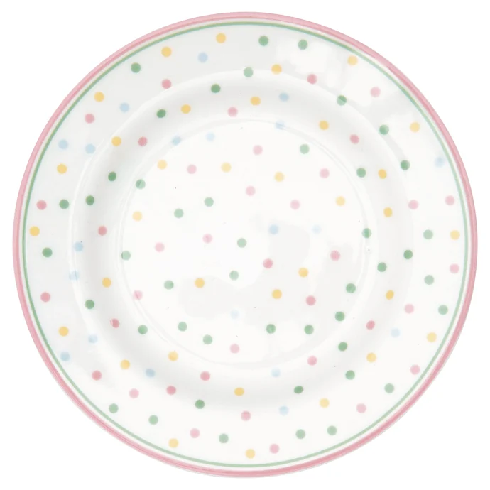 GREEN GATE / Porcelánový tanierik Bonnie White 15 cm
