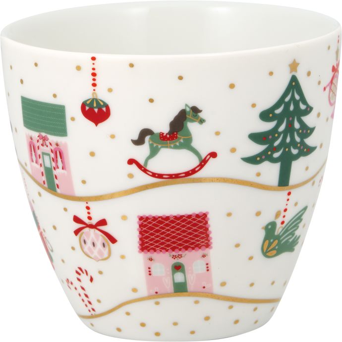 GREEN GATE / Latte cup Laura Christmas Gold 300 ml