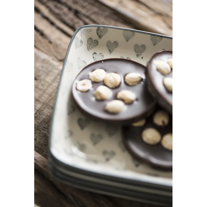 Ib Laursen / Mini talířek/podšálek Grey Heart 12,5 cm