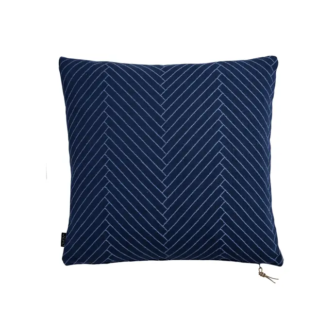 OYOY / Vankúš Herringbone Dark blue 50x50 cm